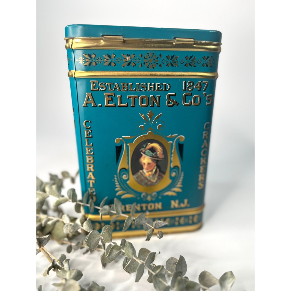 Eltons Stone Ground Flour Tin Vintage Harrys Grocery Replica Trenton NJ